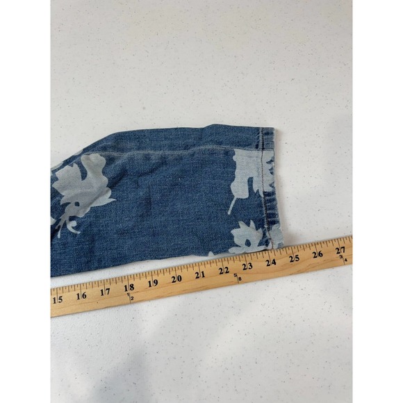 One Teaspoon Womens Awesome Baggies Jean Sz 23 Havana Floral High Waist Straight - Picture 13 of 16